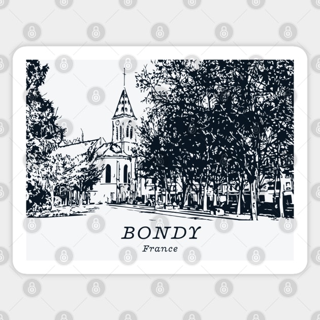 Bondy - France Sticker by Lakeric